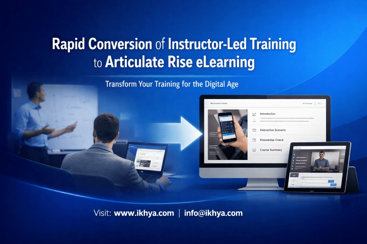 Rapid Conversion of Instructor-Led Training to Articulate Rise eLearning