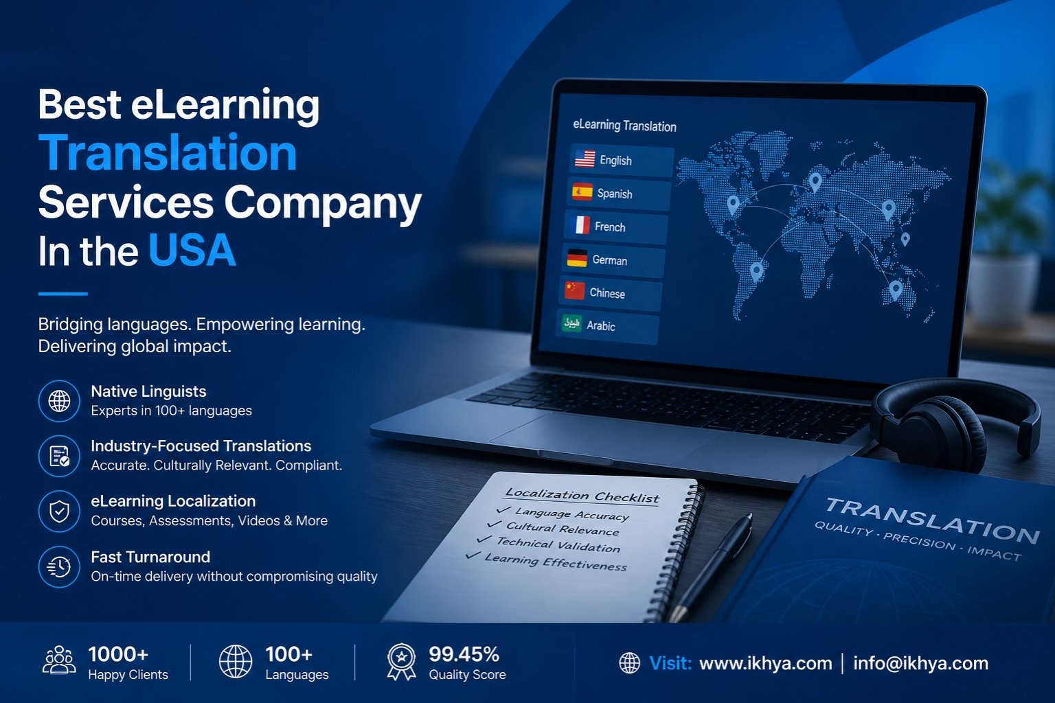 Best eLearning Translation Services Company In the USA – Proven Solutions for Global Training