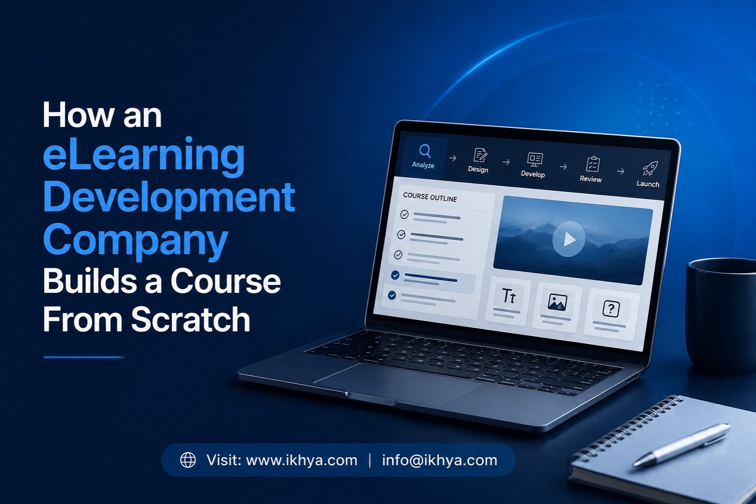How an eLearning Development Company Builds a Course From Scratch - IKHYA