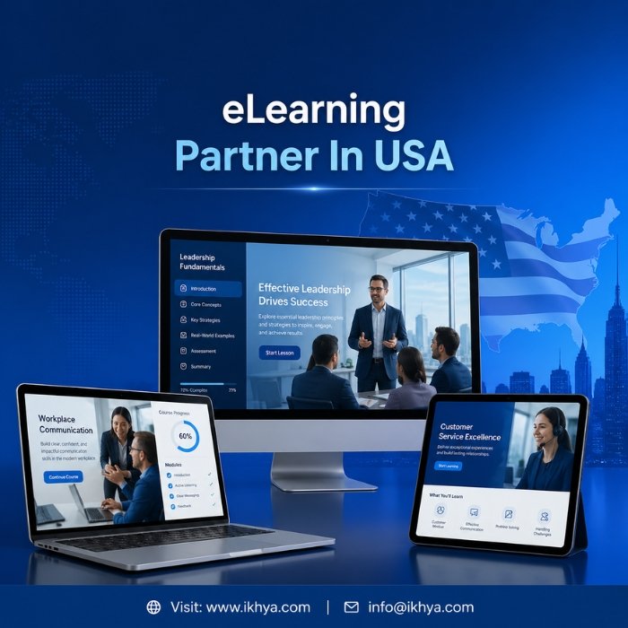 eLearning Partner In USA By IKHYA – eLearning Solutions Provider and Vendor eLearning Partner in USA