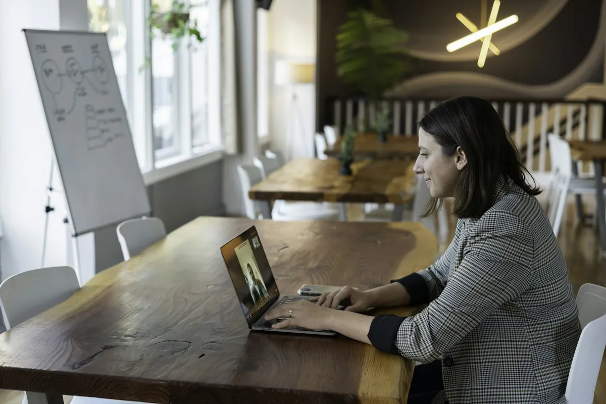 An L&D manager on a video call with an external eLearning development team